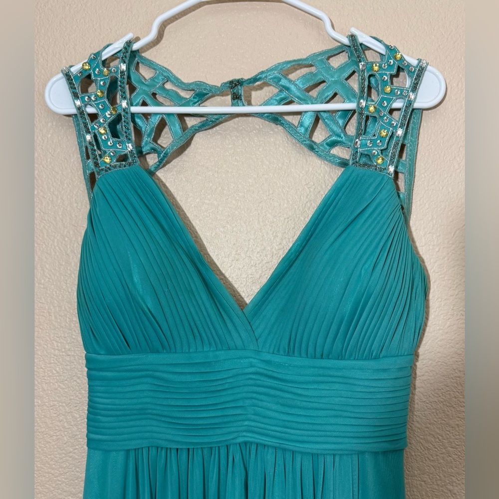 Betsy Adam Teal Dress